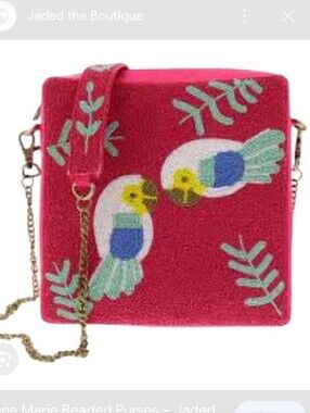 Jane Marie Beaded Bye Bye Birdie Crossbody Bag NWT